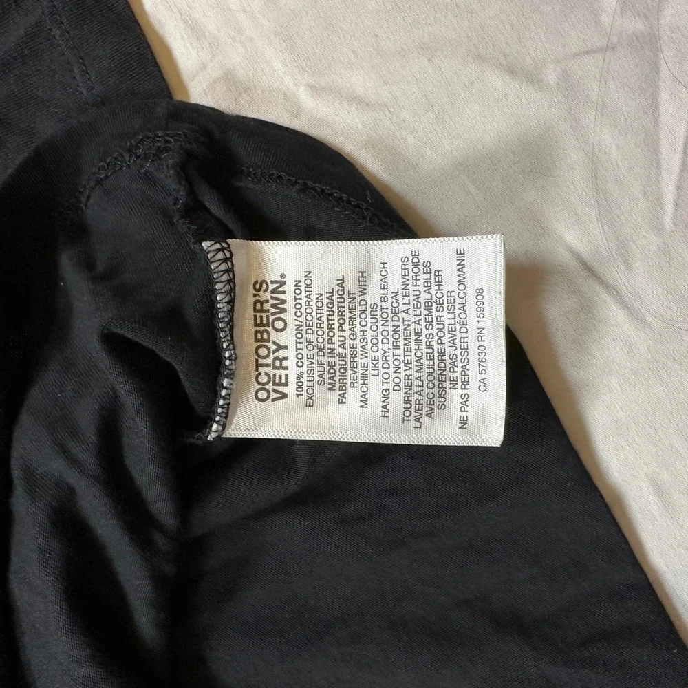 OVO October's Very Own Black Owl Logo Long Sleeve Tee Mens Medium